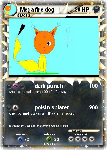 Pokemon Mega fire dog