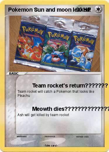 Pokemon Pokemon Sun and moon leaked!