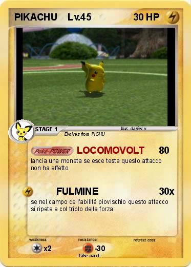 Pokemon PIKACHU    Lv.45