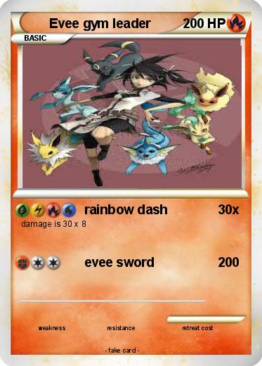 Pokemon Evee gym leader