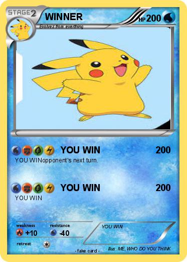 Pokemon WINNER