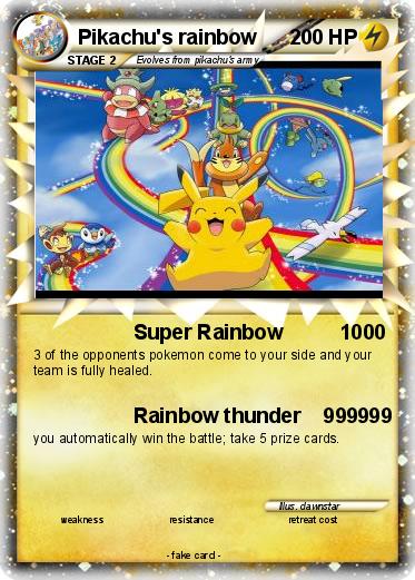 Pokemon Pikachu's rainbow