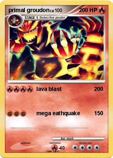 Pokemon primal groudon