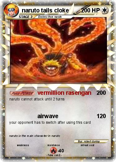 Pokemon naruto tails cloke