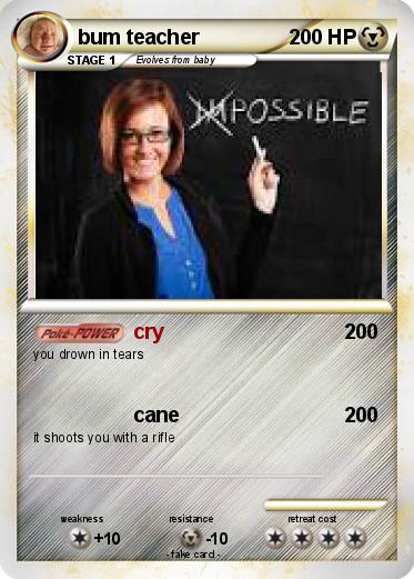 Pokemon bum teacher