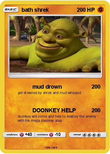 Pokemon bath shrek