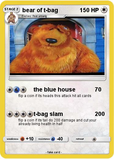 Pokemon bear of t-bag