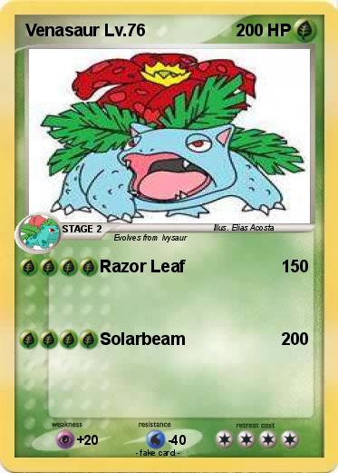 Pokemon Venasaur Lv.76