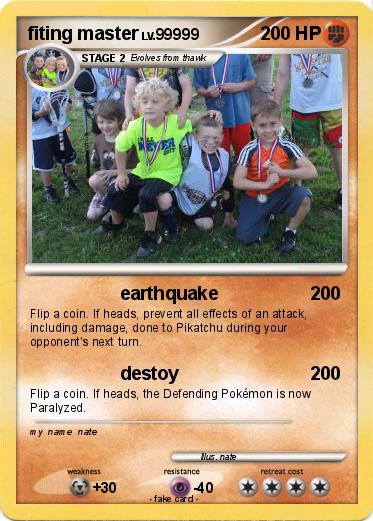 Pokemon fiting master