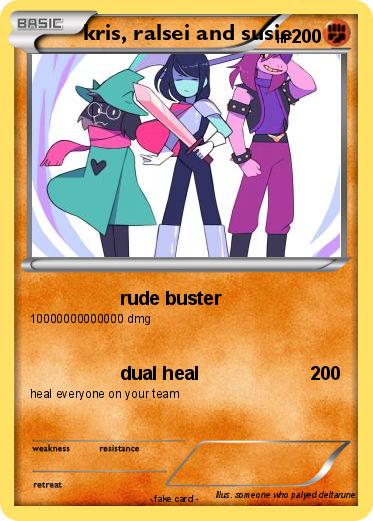 Pokemon kris, ralsei and susie