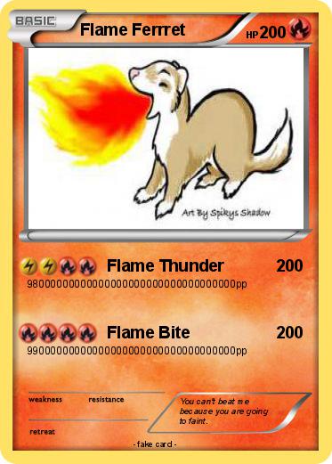 Pokemon Flame Ferrret