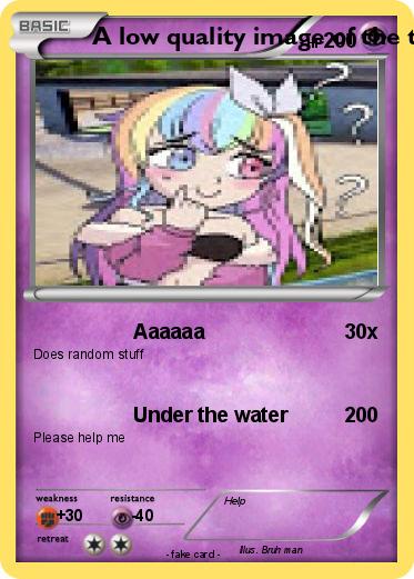 Pokemon A low quality image of the thing from my nightmares