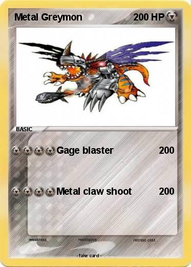 Pokemon Metal Greymon