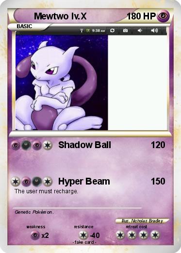 Pokemon Mewtwo lv.X