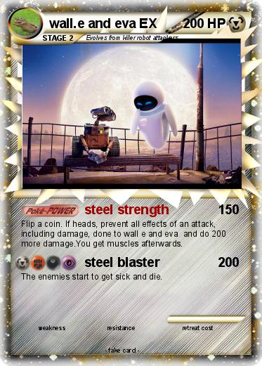 Pokemon wall.e and eva EX