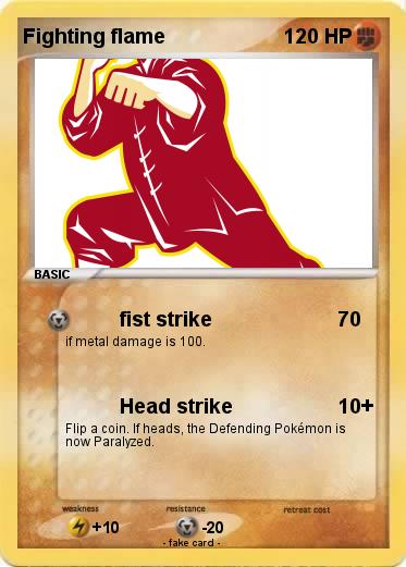 Pokemon Fighting flame