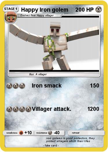 Pokemon Happy Iron golem