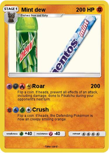 Pokemon Mint dew Pokemon Mint dew