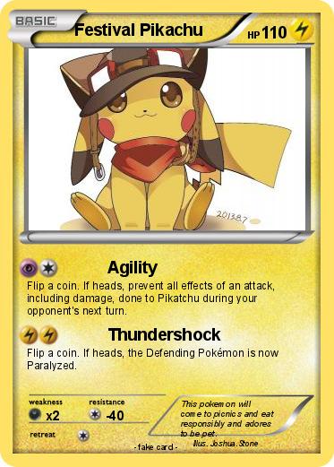 Pokemon Festival Pikachu