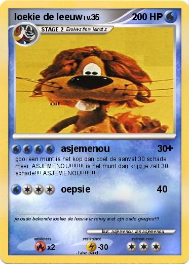 Pokemon loekie de leeuw
