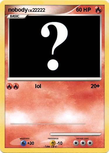 Pokemon nobody