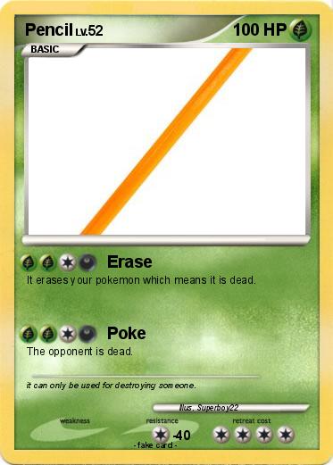 Pokemon Pencil