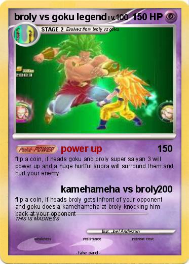 Pokemon broly vs goku legend
