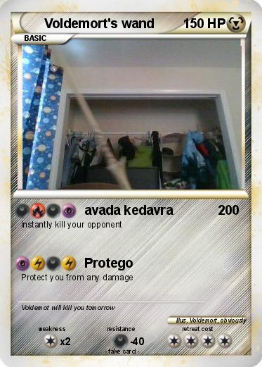 Pokemon Voldemort's wand