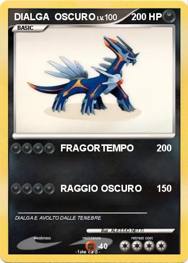 Pokemon DIALGA  OSCURO