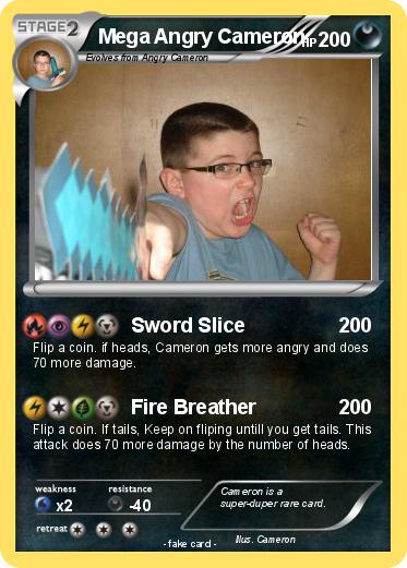 Pokemon Mega Angry Cameron