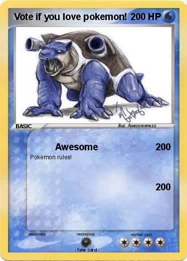 Pokemon Vote if you love pokemon!