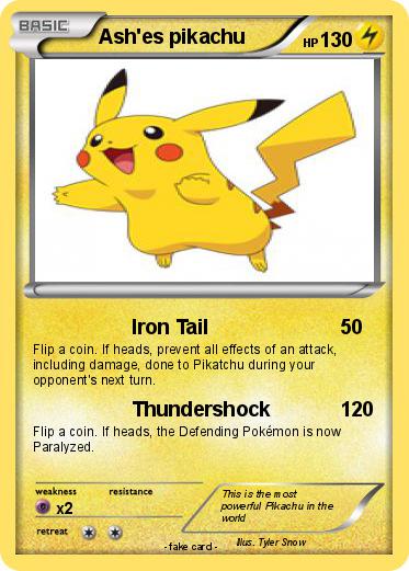 Pokemon Ash'es pikachu