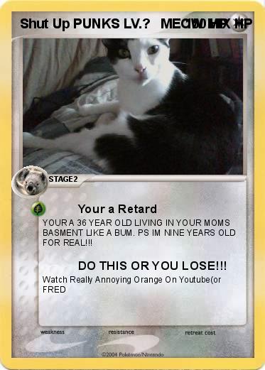 Pokemon Shut Up PUNKS LV.?   MEOW MIX HP