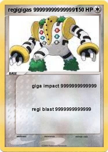 Pokemon regigigas 999999999999991