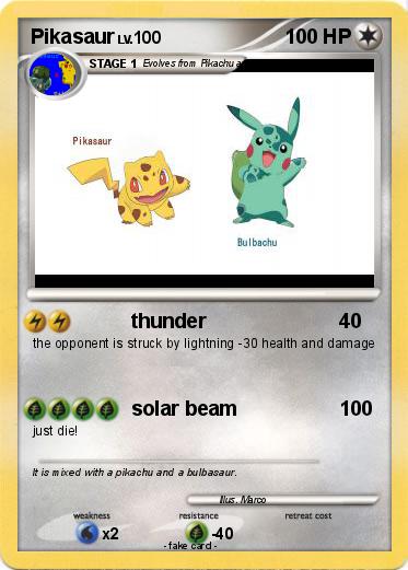 Pokemon Pikasaur
