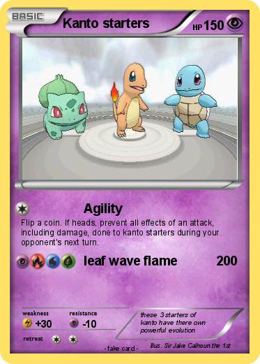 Pokemon Kanto starters