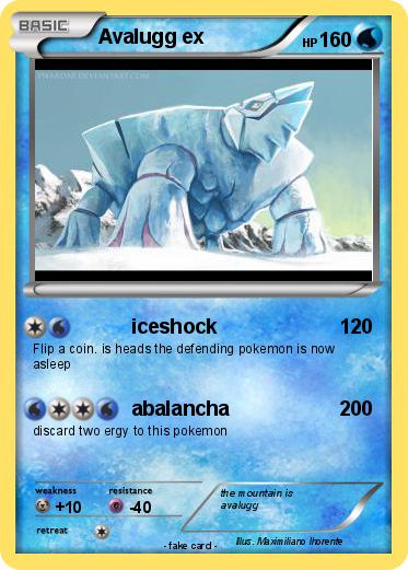 Pokemon Avalugg ex