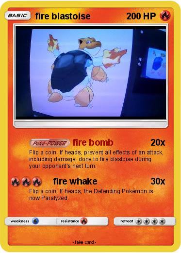 Pokemon fire blastoise