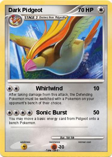 Pokemon Dark Pidgeot