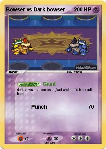 Pokemon Bowser vs Dark bowser