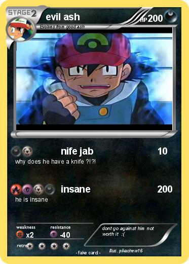 Pokemon evil ash