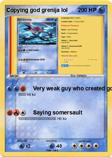 Pokemon Copying god grenija lol