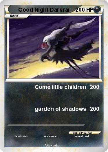 Pokemon Good Night Darkrai