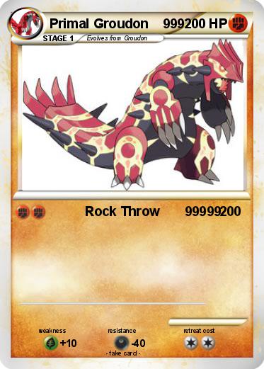 Pokemon Primal Groudon    999