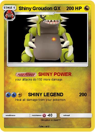 Pokemon Shiny Groudon GX