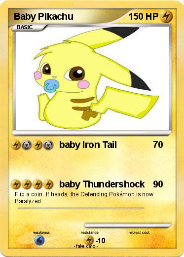 Pokemon Baby Pikachu