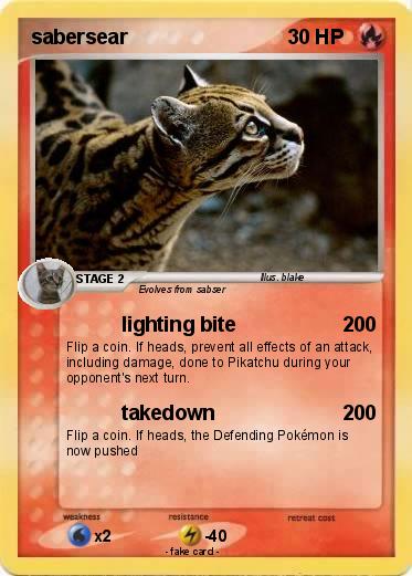 Pokemon sabersear