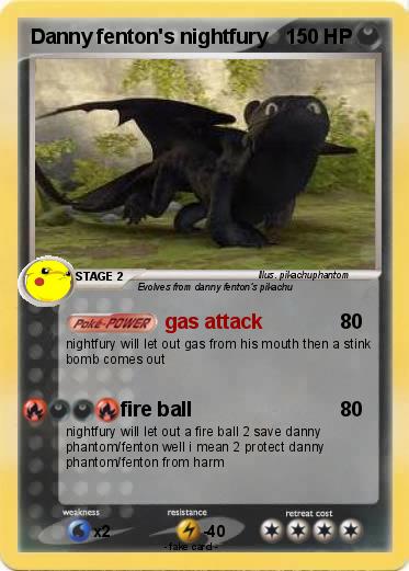Pokemon Danny fenton's nightfury