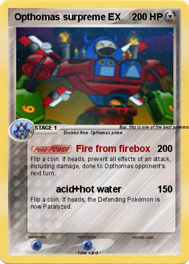 Pokemon Opthomas surpreme EX