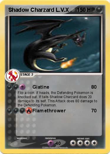 Pokemon Shadow Charzard L.V.X